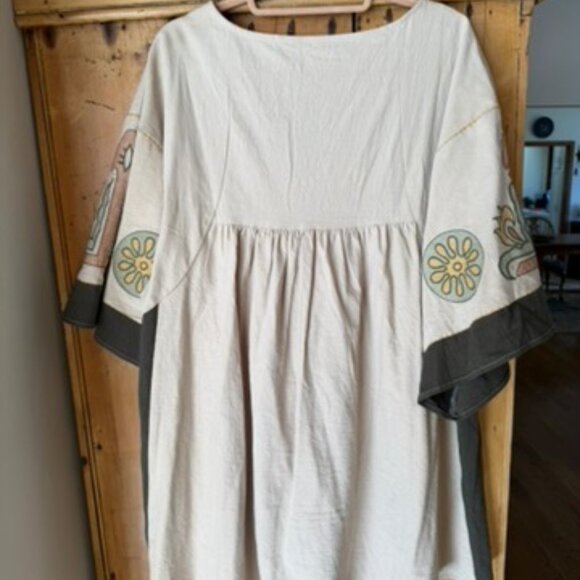 BOUTIQUE EMBROIDERED BOHO BABYDOLL DRESS - Picture 6 of 7
